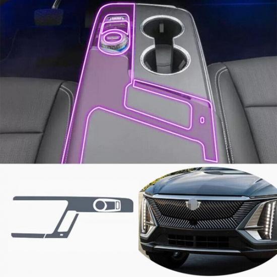 For Cadillac LYRIQ 2023-up Transparent TPU Central Console Gear Shift Panel Trim