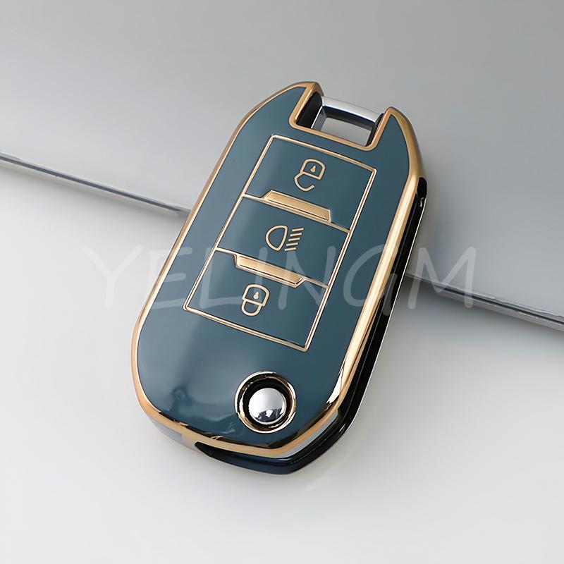 Keyless Fob Shell For Peugeot 208 3008 308 508 408 2008 307 4008 For Citroen C4 C3 C6 Cactus C8 New Tpu Car Flip Key Case Cover