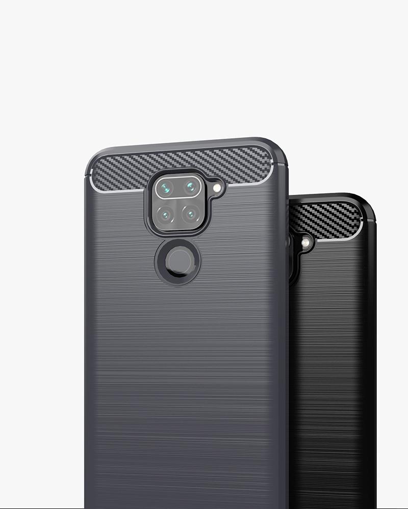 Etui z włókna węglowego do Xiaomi Redmi Note 9 Miękka tylna obudowa ochronna Redmi Note 9 Note9
