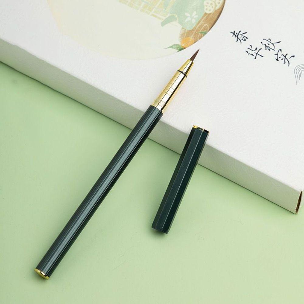 

Металлический стержень Обычная кисть для письма Многоразовая кисть-ручка Morandi Каллиграфические кисти Письмо style 9