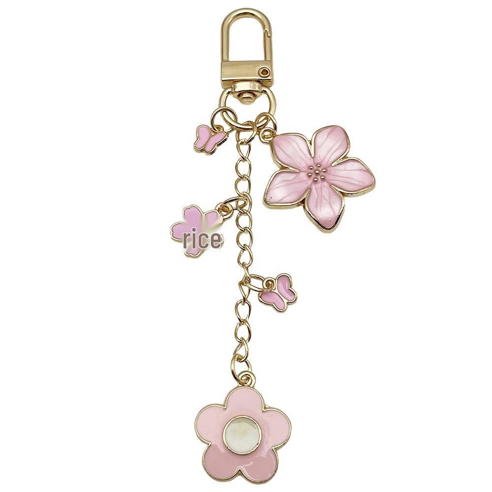 Smiley Cherry & Clover Keychain Pendant for Backpack & Earphone Case