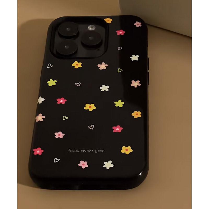 

Small fresh and blooming flowers are suitable for iPhone16 jelly mobile phone case Apple silicone. apple 16e