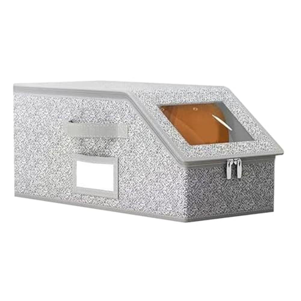 Travel Friendly For Baseball Cap Storage Box with Hard Shell and Zipper Closure