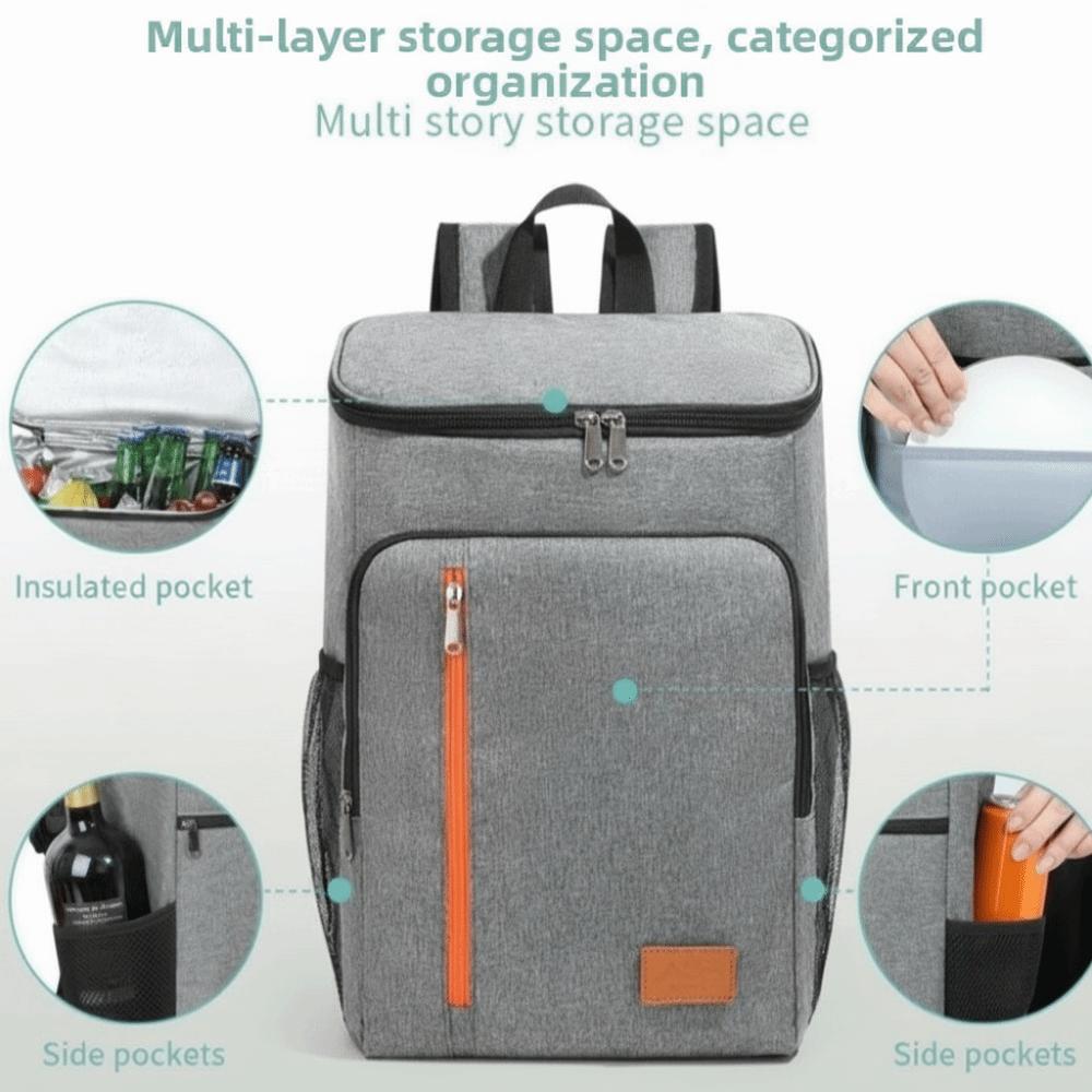 Insulated Insulated Backpack Double Shoulder Large Capacity Cooler Bag Sports