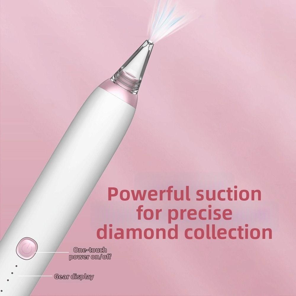 DIY Craft Electric Diamond Art Painting Pen Embroidery Long-lasting Vacuum Diamond Painting Pen Kits ABS USB Charging