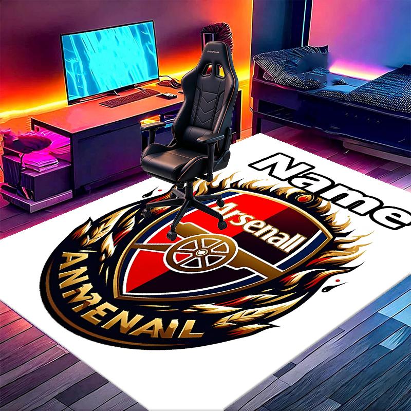 Custom Name Personalized Arsenal F.C Print Carpet, Versatile Home Decor Rug, for Playroom, Apartment, Balcony, Entryway, Hallway Gift