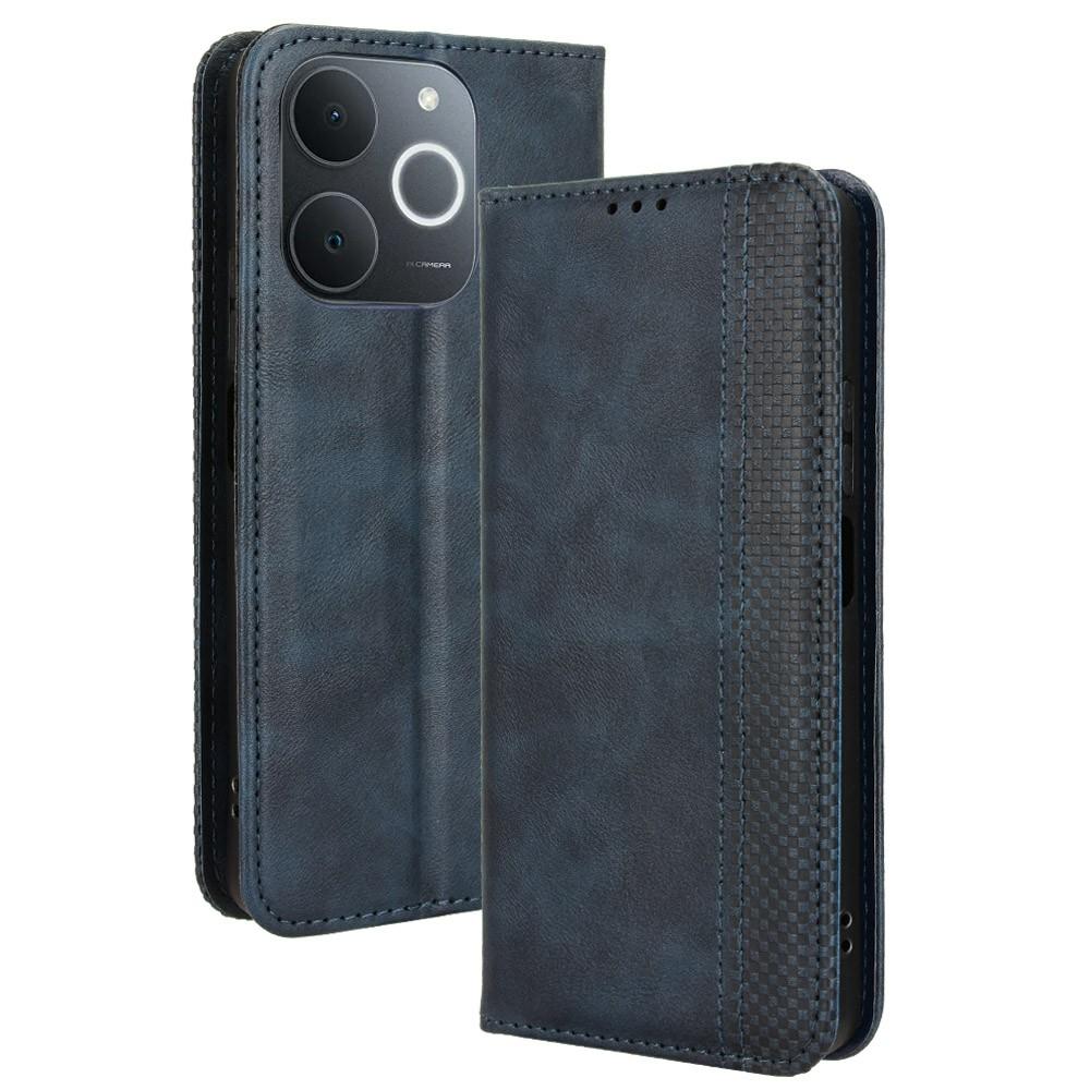 Skórzane etui dla Realme Note 70T 4G/Narzo 80 Lite 4G/Realme C71 4G (Indie) Portfel Stojak Tekstura Retro Pokrowiec na Telefon