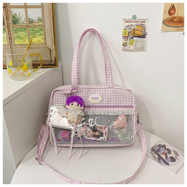 New Japanese Girl Cute Sweet Kawaii Ita Bag Daily Commuting Casual One-shoulder Crossbody Bag Comic Exhibition Hand Tote Bag