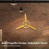 Airplane Propeller Clock Handmade Wall Vintage Aviation
