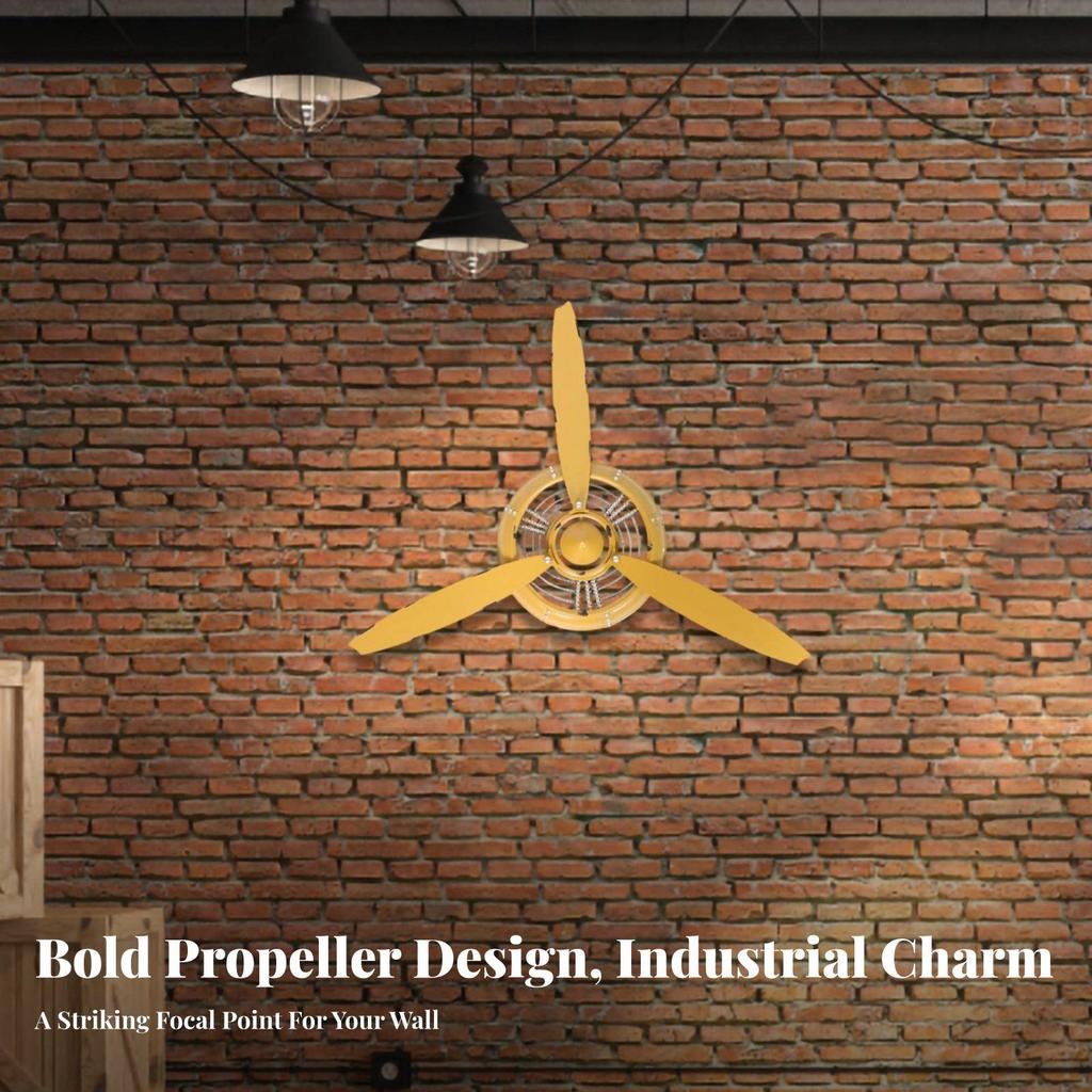 Airplane Propeller Clock Handmade Wall Vintage Aviation