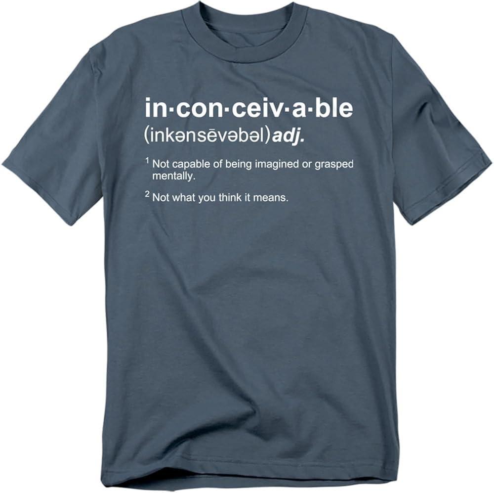 Classic Princess Bride Movie Inconceivable Quote T Shirt & Stickers