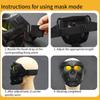 Wind Mirror Goggles Motocross Skulls Mask Motorcycle Goggles Riding Mask Skull Ghost-shape Glasses