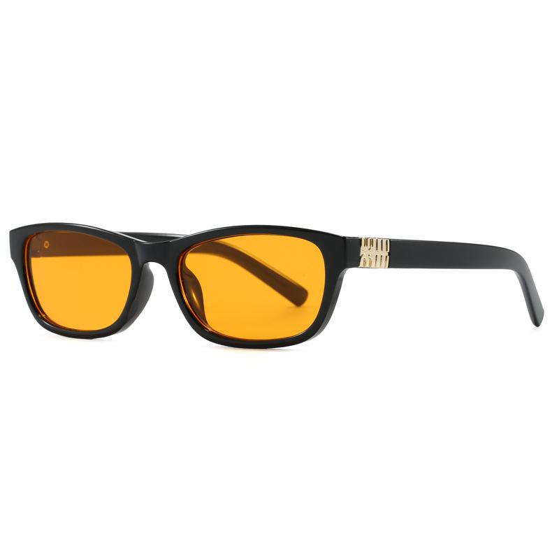 

Retro Cat Eye Narrow Frame Sunglasses with UV Protection – Versatile Street Style