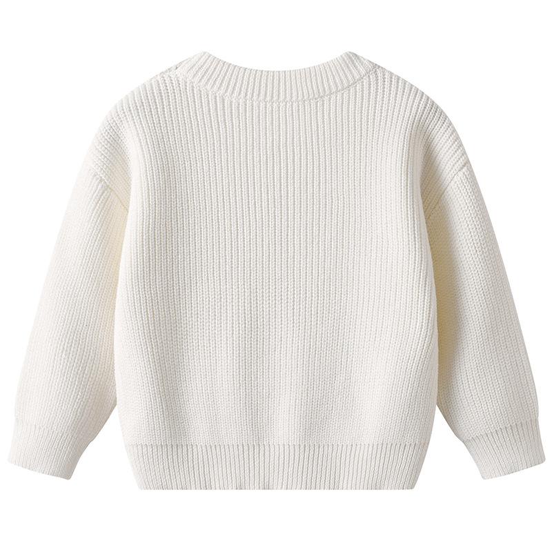 Autumn and Winter Children's Sweater DIYs Handmade Ball Baby Wool Top Girl Bottoming Sweater