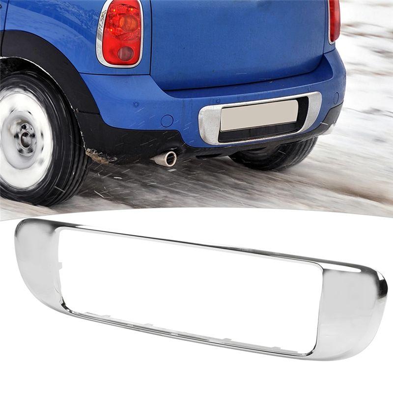 Car Rear Bumper License Plate Trim Bright Strip Chrome Suitable For BMW MINI Cooper Base R60 2010 - 2016 51129804577 Parts
