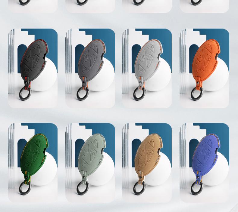 Hyundai Korea 3D Alcantara Suede Key Cover - Car Remote Pouch