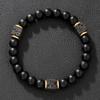 Obsidian Cross Bracelet Chinese Black Eight Billiard Bracelet Opal Beaded Student Party Bracelet