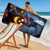 Glowing pumpkins haunt shadows Print beach towel, quick drying, suitable for travel, outdoor sports, jogging, the beach and swimming, gift