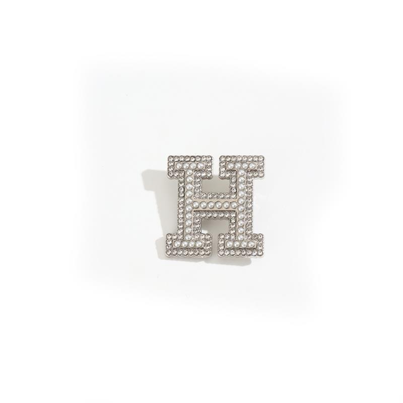 Kristall Strass Perle A-Z 26 Buchstaben Brosche Damen Englisches Alphabet Brosche Anstecknadel Korsage Kragen Schmuck Kleidung Tasche Deko Geschenke