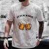 French Beer Graphic Wedding Tops Evg Team Future Groom Man Squad T Shirt Boyfriend Single Farewell Tees Bachelor Party Tshirt