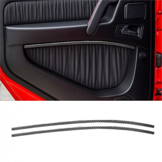 Carbon Fiber Rear Door Panel Cover Trim Strip For Mercedes-Benz G-Class W463