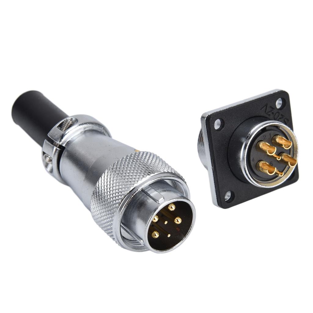 6 Pin Aviation Connector Zinc Alloy Waterproof WS20 Aviation Plug and Socket AC 500V