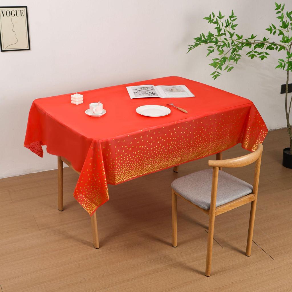 Polka Dot Disposable PEVA Plastic Party Tablecloth