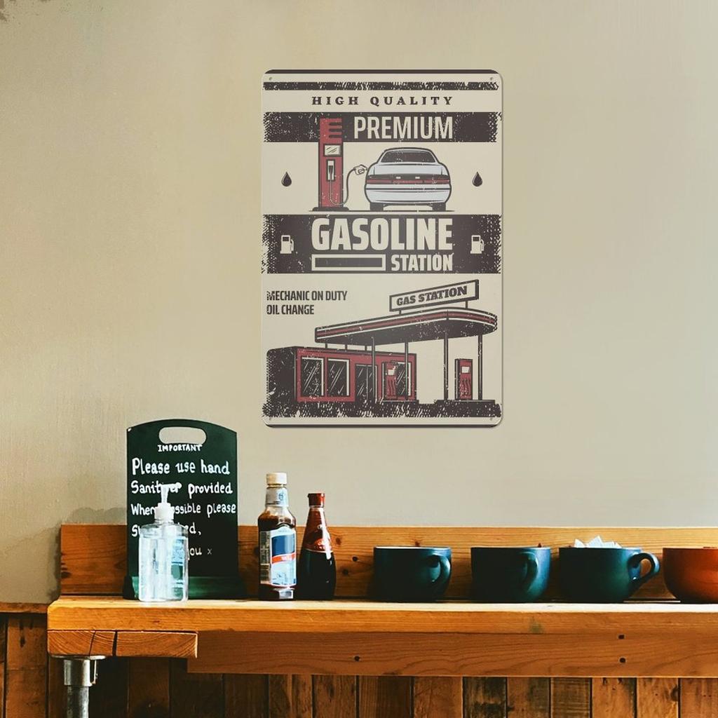 1 Pack Distressed Metal Sign with Rusted Antique Appearance for Bars Home Walls, Sizing Options 20x30cm or 30x40cm