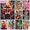 One Piece Ruffy Anime Diamantmalerei 5D DIY Kunst Muster Gedrucktes Set Puzzle Leinwand Mosaik Stickerei Heimdeko Kindergeschenk