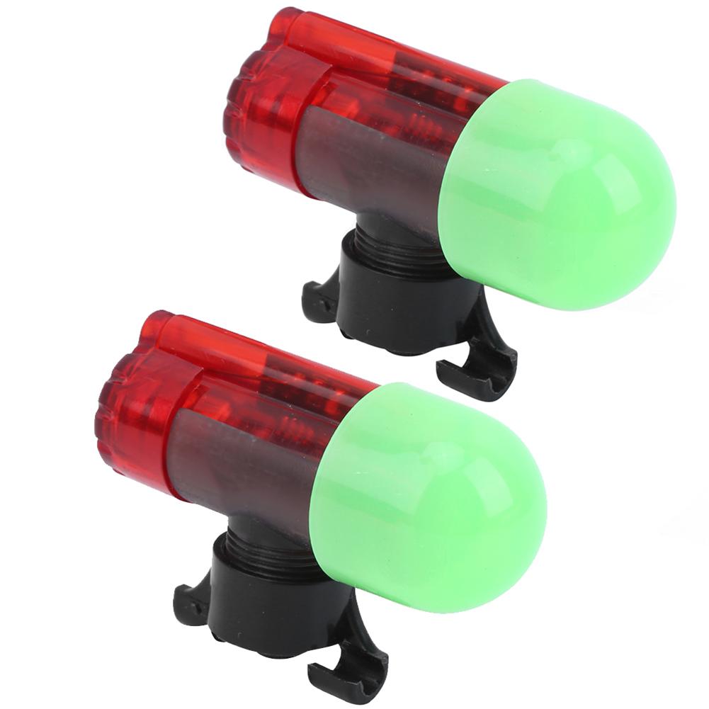 2 Sets Night Fishing Sensor Light Rod Alarm LED Signal Sensitive Locking Pole Type