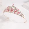 Rhinestone Zinc Zinc Alloy Princess Tiara Bling Bling Children's Crown  Daily Hair Accessories