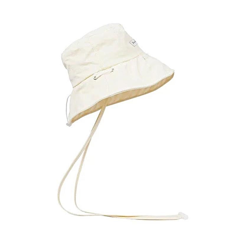 Women/Men Colorful Bucket Hat Sun Hat Breathable Sun Protection Korean Style Large Brim Adjustable Size 54-58cm
