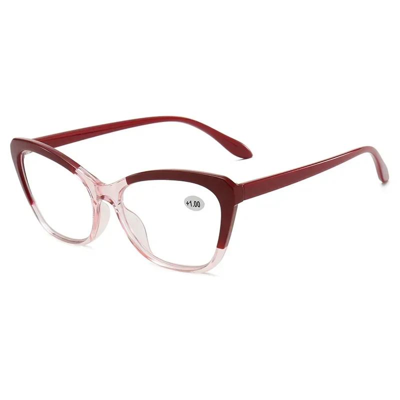 

Personalized and Avant-garde Large Framed Reading Glasses Unisex Elegant Comfortable Blue Light Blocking OpticalGlasses +1.0 TO +4.0 4.0