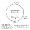 X&L 18K Gold PVD Plated Stainless Steel Necklace for Women New Fashion Geometric Zircon Pendant Necklace Charms Jewelry