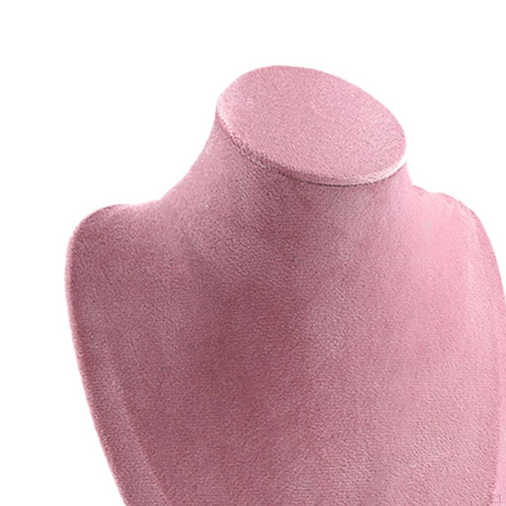 Deluxe Velvet Necklace Stand with Decorative Base