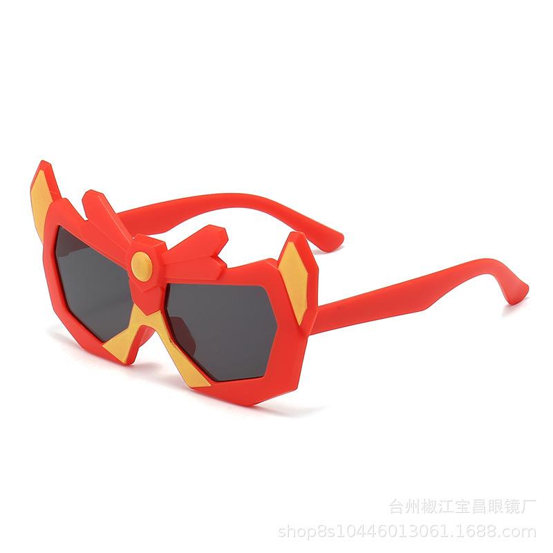 

Детские солнцезащитные очки для мальчиков Tide Cartoon Transformers Солнцезащитные очки с защитой от ультрафиолета Детские фотоочки для игрушек красный