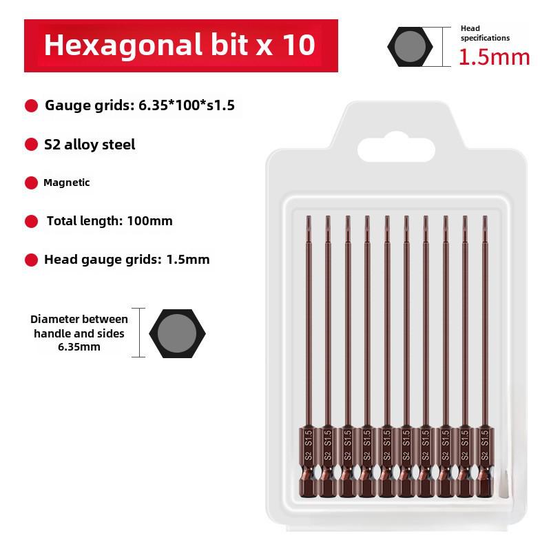 Sada elektrických šroubovacích bitů Qingwei S2 Strong s magnetickou šestihrannou rukojetí