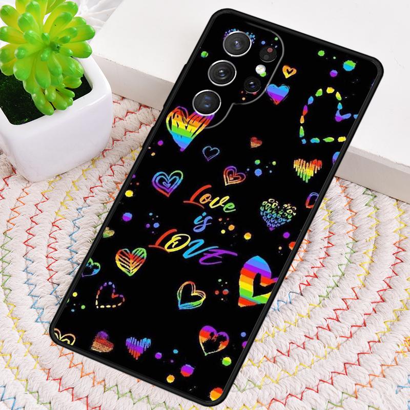 Gay Lesbian LGBT Rainbow Pride soft Silicone Phone Case For Samsung Galaxy note 10 pro S26 S24 S23 S22 S21 Plus S25Ultra Cover