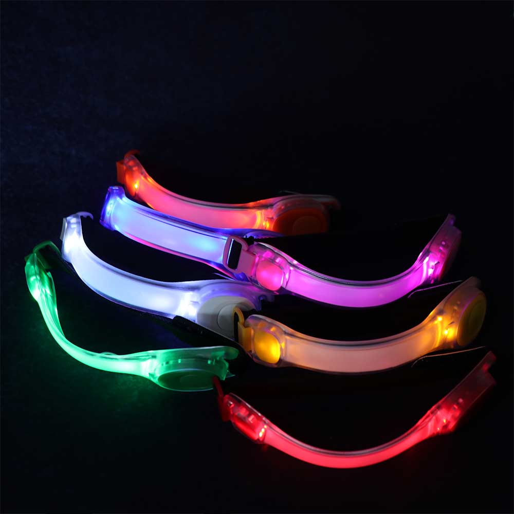 Glow The Dark Glow Sports Bracelet Adjustable Running Arm Belt Running Walking Cycling