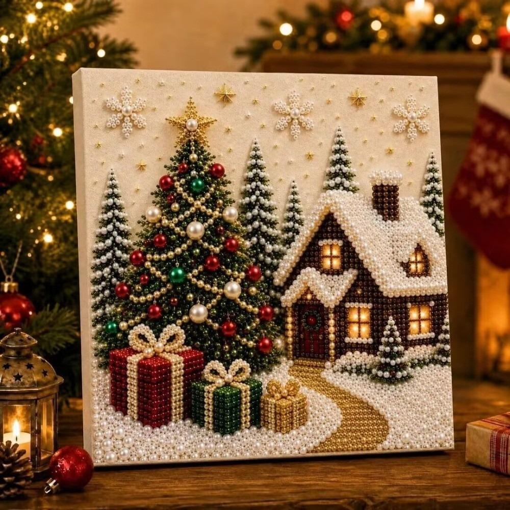 Handmade Christmas Painting Art Kit Santa Painting Set Christmas Halloween