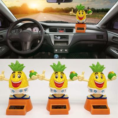 Neue Solar Power Cartoon Schwingende Ananas Auto Innen Ornament Home Decor Spielzeug Solar Spielzeug Geschenk