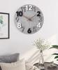 Silent Wall Clock with a Frameless 3D and a Diameter Stone Ideal for or Stylish, Popular, Nordic-inspired, Design, Large, Easy-to-read Numbers,
