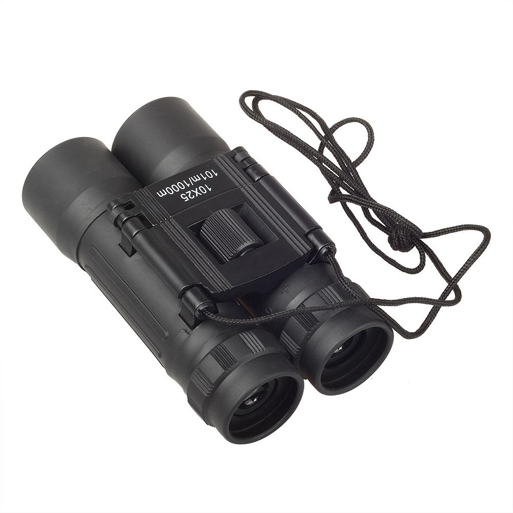10x25 1000m Long Range Folding Mini Telescope Hd Powerful Binoculars For Outdoor Camping Tourism With Neck Rope