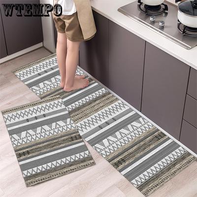 Bohemian Ethnic Style Kitchen Floor Mat Bedside Carpet Long Carpet Entrance Door Foot Mat