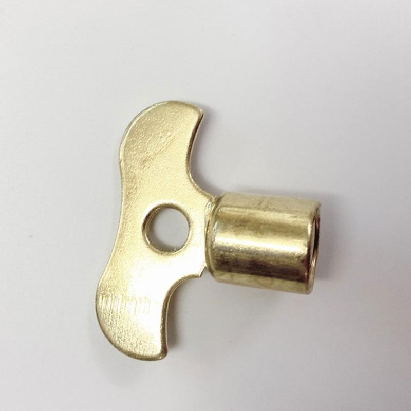 Square Socket Brass Radiator Keys Plumbing Bleeding Key Water Tap Key For Air Valves Plumbing Tool 7mm Hole core