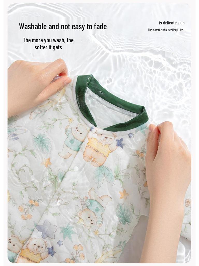 Infant & Toddler High-Waist Quilted Cotton Underwear Set - Unisex Autumn Warmth