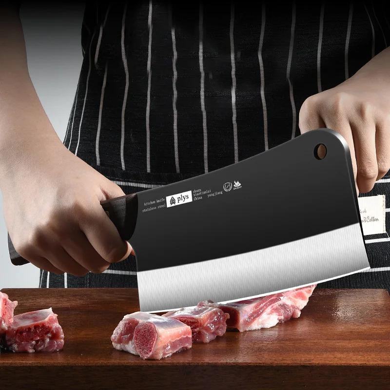 Stainless steel kitchen knife household knife set Kitchen meat slicer chopping knife Chopping knife Chopping knife set knife