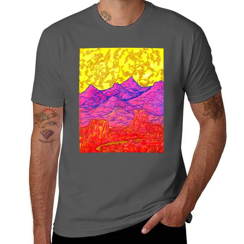 West Of The Twin Suns Tshirt Work Casual Loose Fit Tshirt