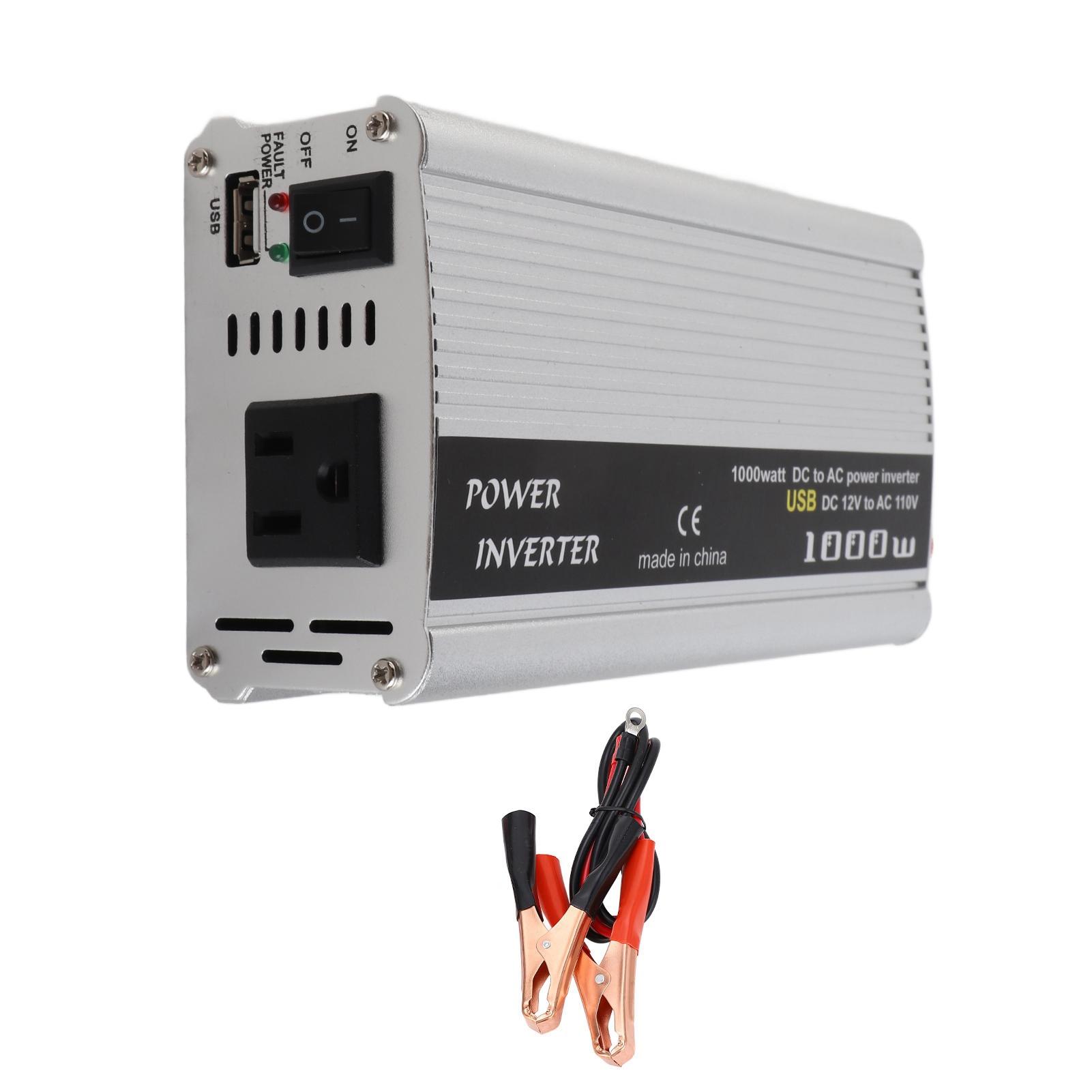 Solar Power Inverter High Efficiency Car High Power Inverter DC 12V to AC Converter for Home