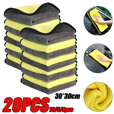 3/20 STUKS 30x30CM Autowas Microvezeldoek Auto Reiniging Droogdoek Keukenverzorging Detaillering Autowasdoek Reinigingsdoeken
